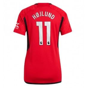 Manchester United Rasmus Hojlund #11 Hjemmebanetrøje Dame 2023-24 Kort ærmer